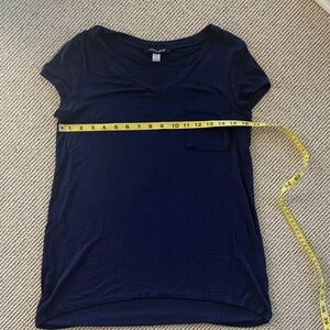 Cable & Gauge Navy V-Neck Tee